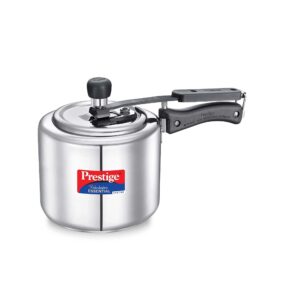 1-5 Prestige Nakshatra Essential Svachh Stainless Steel Pressure Cookers(3L, Silver, Tri-Ply Bottom, Inner Lid)