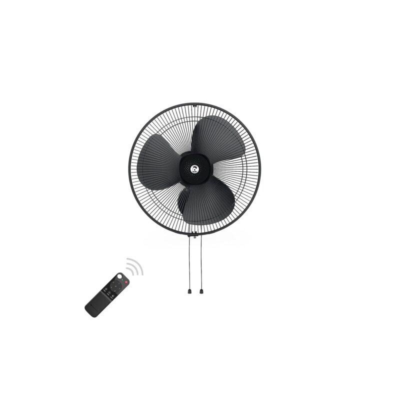 10-1 atomberg Renesa 400mm Wall Fan | Silent BLDC Fan | Remote with Timer & Sleep Control | 1+1 Year Warranty (Midnight Black)
