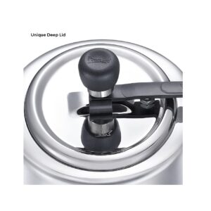 11-3 Prestige Nakshatra Essential Svachh Stainless Steel Pressure Cookers(3L, Silver, Tri-Ply Bottom, Inner Lid)