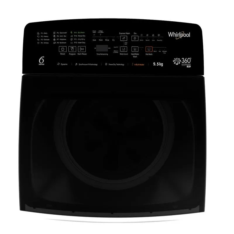 167759-800-auto 360° Bloomwash Pro 9.5kg 5 Star Fully Automatic Top-Load Washing Machine with In-Built Heater