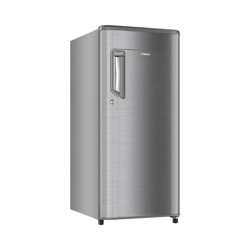168169-800-auto Icemagic Powercool 184L 2 Star Single Door Refrigerator - Steel(73191)
