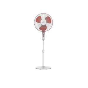 2-7 V-Guard Finesta STS PLUS 16 Pedestal Fan (White and Red)