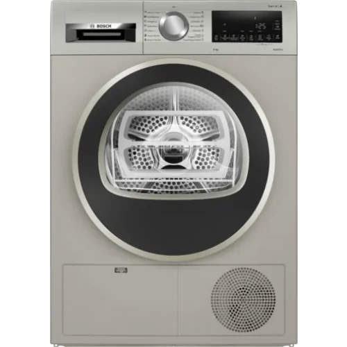 BOSCH - Series 4 condenser tumble dryer 8 kg Silver inox(WPG23108IN)
