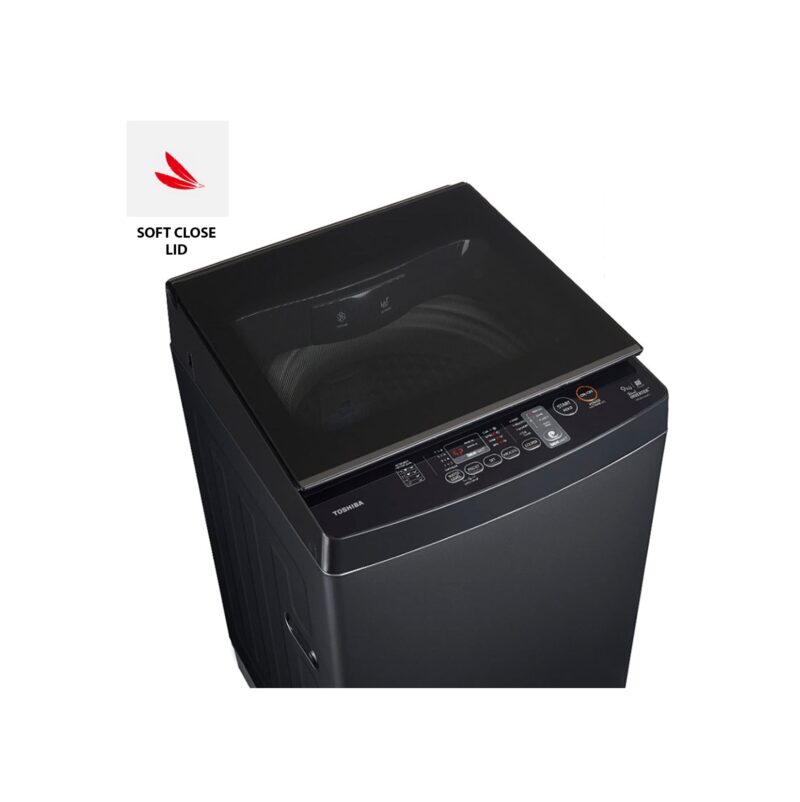 21-2 TOSHIBA 9 Kg 5 Star Inverter Fully Automatic Top Loading Washing Machine (AW-DJ1000F-IND, Grey)