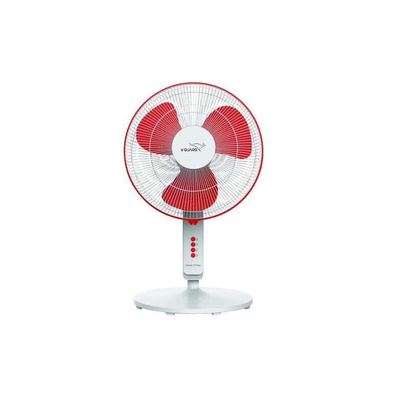 22-5 V-Guard Finesta STS PLUS 16 Pedestal Fan (White and Red)