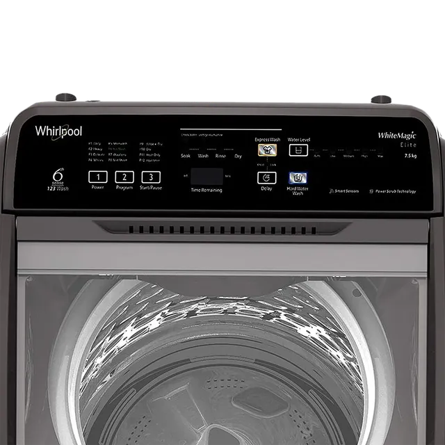 221776_3_y355wl Whirlpool 7.5 kg 5 Star Fully Automatic Top Load Washing Machine (Whitemagic Elite, 31370, Lint Filter, Grey)