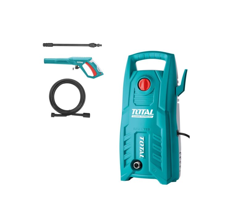 3 Total Tools Mr Light Total 1400-Watt High Pressure Washer 130Bar (1900Psi) With Tss Auto Shut Off And 100% Copper Wire Carbon Brush Motor | Blue