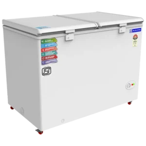 300441_10_tfcvhc Blue Star 300 L Double Door Standard Deep Freezer (White, Grey, CF5-330NEYW 2024 Model, 5 Star)