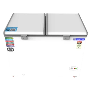 300441_11_uvvpqy Blue Star 300 L Double Door Standard Deep Freezer (White, Grey, CF5-330NEYW 2024 Model, 5 Star)