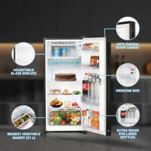 307032_13_pk9zh6 SHARP 193L 4 Star Direct-Cool Single Door Refrigerator I Toughened Glass Door (SJ-G19ST-MR)