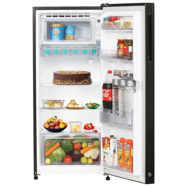 SHARP 175L 4 Star Direct Cool Single Door Refrigerator with Inverter Compressor (SJ-G19ST-BK, Black)