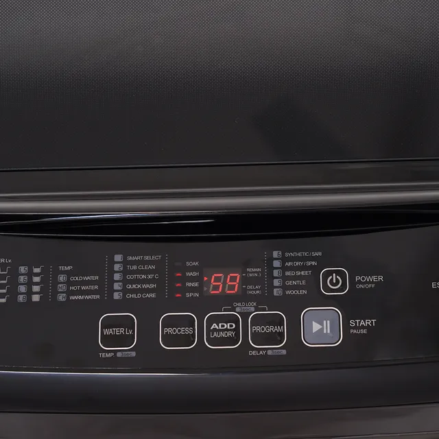 308424_3_imqugd SHARP 7.5 kg 5 Star Fully Automatic Top Load Washing Machine (ES-T75N-BK), Midnight Black