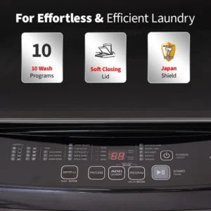 308432_10_ppzkfa SHARP 10 kg 5 Star Fully Automatic Top Load Washing Machine (ES-T100N-BK) Midnight Black