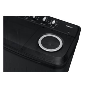 32-2 Samsung 8.5 Kg 5 Star Semi Automatic Top Load Washing Machine (WT85B4200GD, Black)