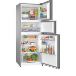 43-1 Bosch MaxFlex Convert 332L Inverter Frost Free Triple Door Refrigerator (CMC33K05NI, Black Steel)