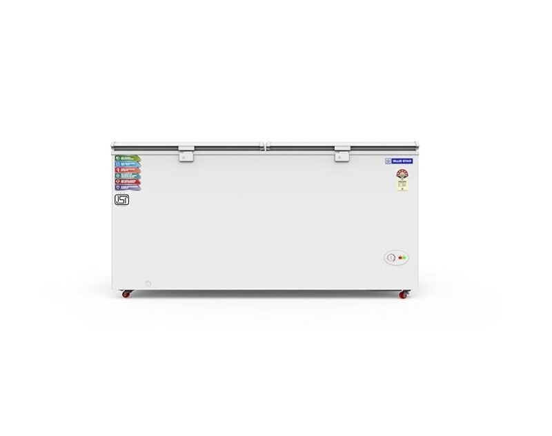 51hJBP0KX4L._SX679_-2 Blue Star CF5-575NEYW 5-Star Rated Double Door Deep Freezer (500 Liters, White)