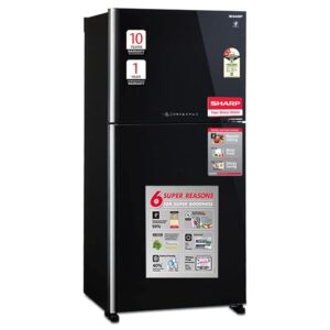 51kPK-NhL._SX679_ SHARP 613L 2 Star J-Tech Inverter Frost Free Double Door Refrigerator (SJGP60TBKEC)