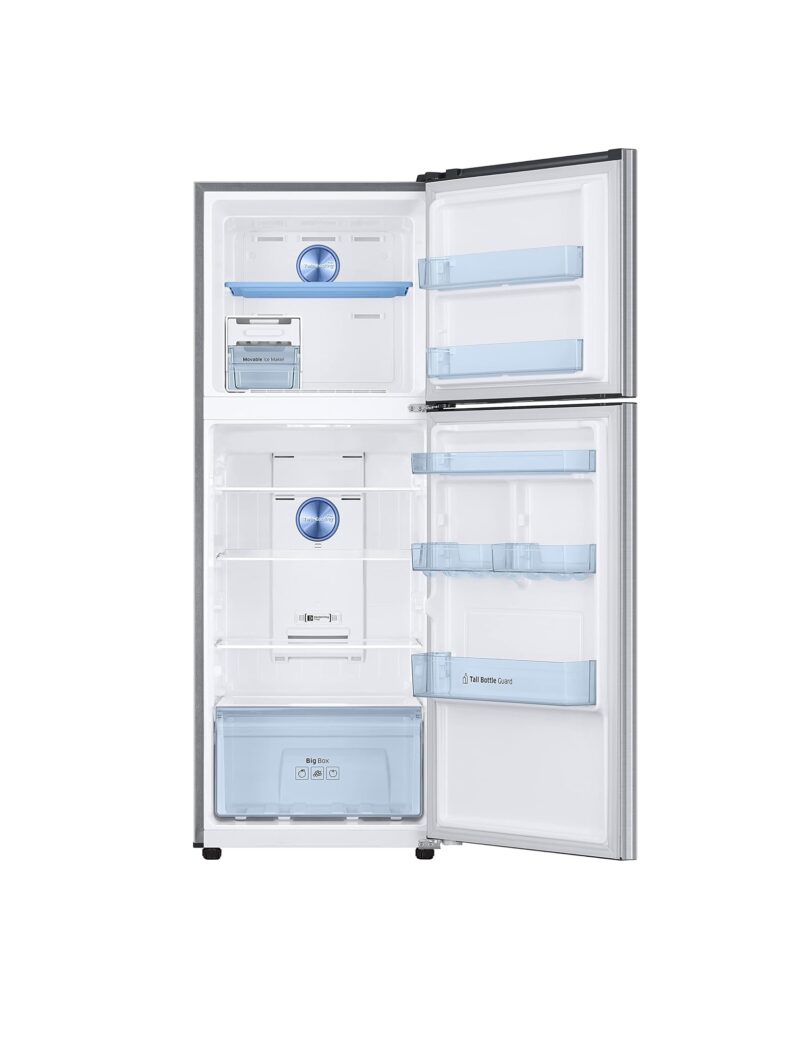 600-2 Samsung 301L 2 Star Inverter Frost-Free Convertible 5 In 1 Double Door Refrigerator (RT34C4522S8, Elegant Inox)