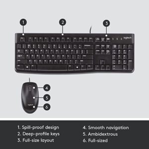 61AV02eLw9L._SX679_ Logitech MK120 Wired USB Keyboard and Mouse Set for Windows