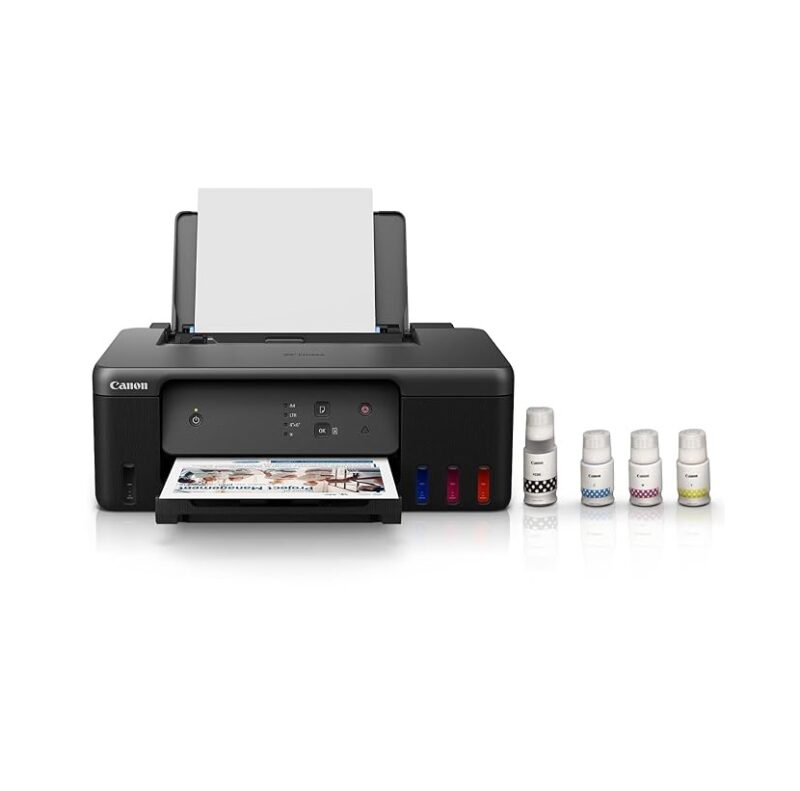 Canon PIXMA MegaTank G1730 Single Function (Print only) Inktank Color Printer with Small Size Ink Bottles for Home/Office