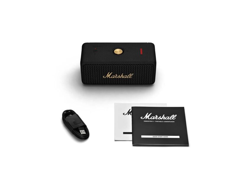 61zdA6yy-SL._SL1500_ Marshall Emberton II 20 W Wireless Bluetooth Portable Outdoor Speaker (Black & Brass)