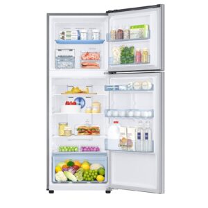 700-2 Samsung 301L 2 Star Inverter Frost-Free Convertible 5 In 1 Double Door Refrigerator (RT34C4522S8, Elegant Inox)