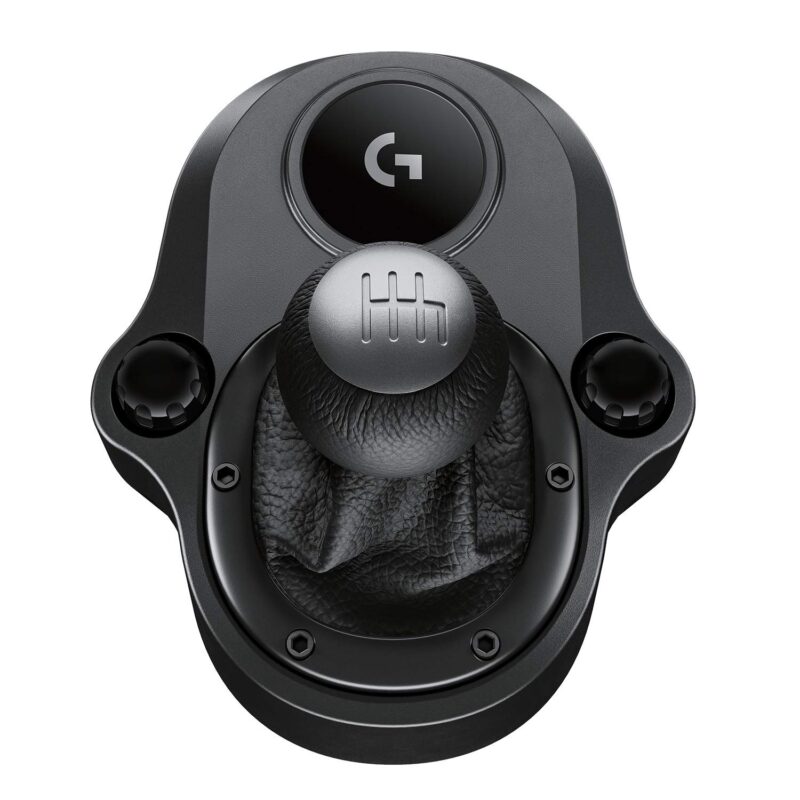 710P1KiaSL._SL1500_ Logitech G Driving Force Racing Wheels Shifter for G29, G920 & G923, 6 Speed, Push Down Reverse Gear, Steel and Leather Construction - Black