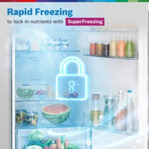 711-6WVZr9L._SL1500_ Bosch 243L 3 Star Frost Free Refrigerator, Convertible(CTC27S031I, Silver Inox))