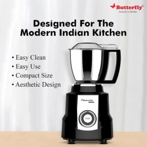 7129uogsLPL._SL1500_ Butterfly Magnum 1.2 Hp Mixer Grinder 4 Jar, 900 Watt, (Black)