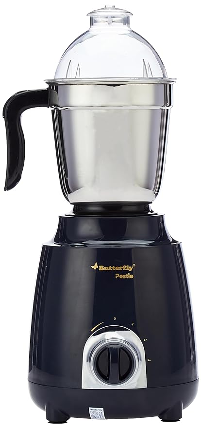 713ks4QQyL._SY879_ Butterfly Pestle 750W Mixer Grinder, 4 Jar, (Ink Blue)