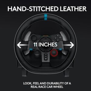 71711KSx39L._SL1500_ Logitech G29 Driving Force Racing Wheel and Floor Pedals, Real Force Feedback, Stainless Steel Paddle Shifters, Leather Steering Wheel Cover for PS5, PS4, PC, Mac - Black