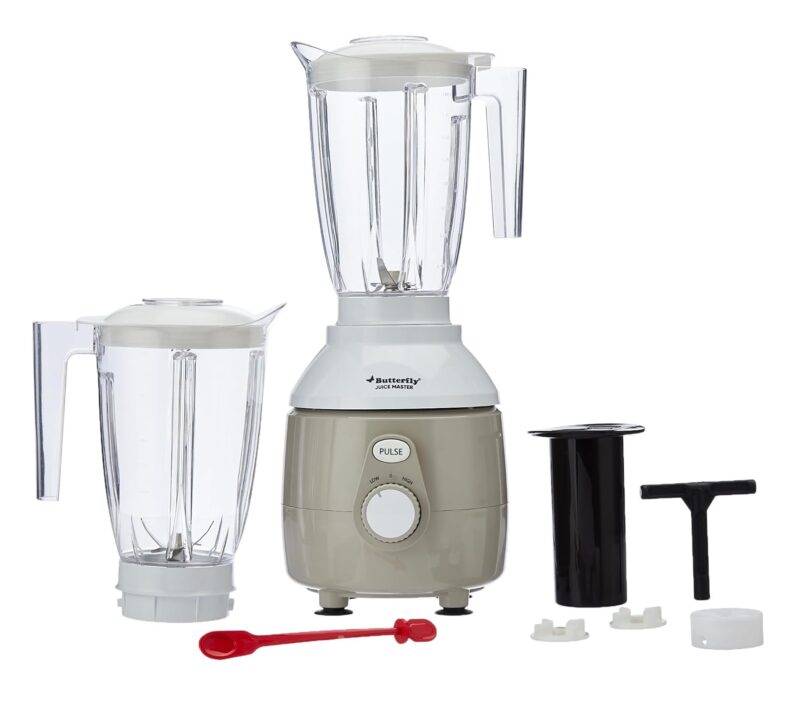 71FPjDDUlqL._SL1500_AAA Butterfly Juice Master 900 W, 2 Jars (Each 2 Ltr), Garlic Grey