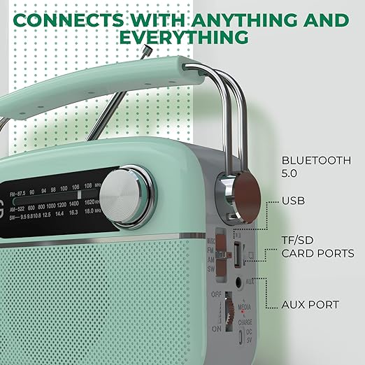 71a3aBc918L._SX522_ iGear Evoke Retro Modern style Radio and MP3 player