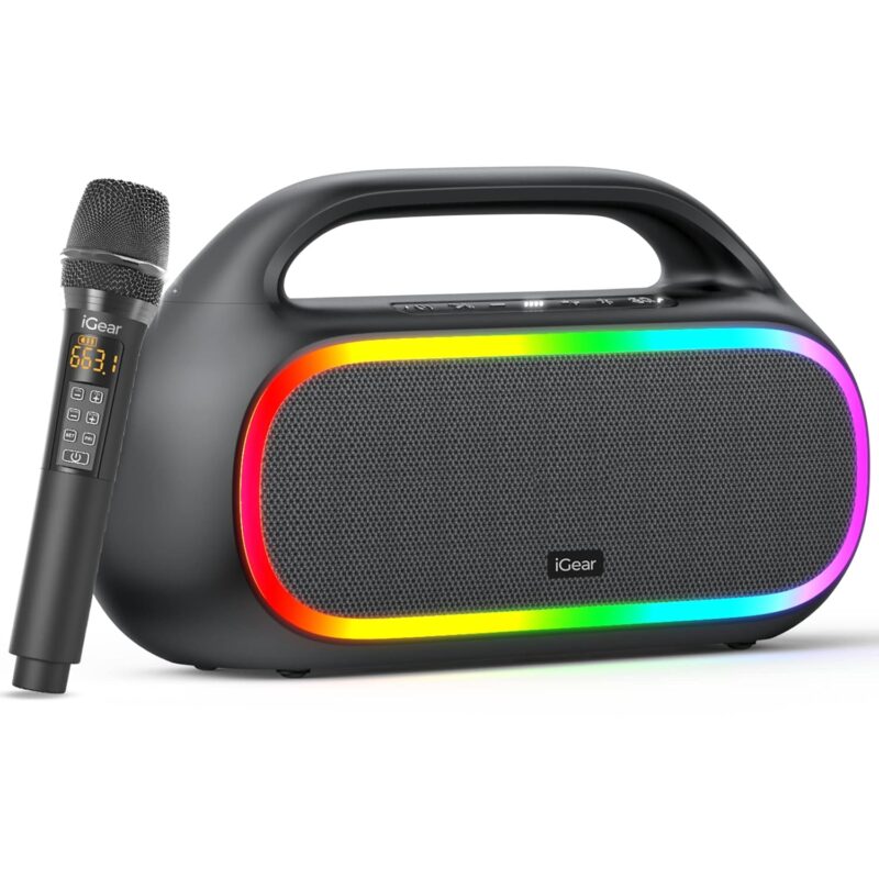 71yrvWXaM1L._SL1500_ iGear Grape Portable Wireless Speaker with 70W Output, with Wireless Rechargeable MIC