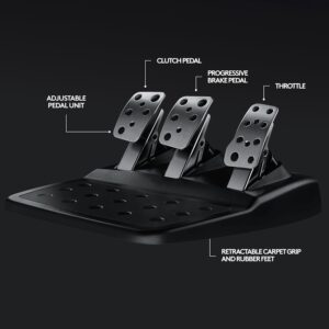 71zltfFVvKL._SL1500_ Logitech G29 Driving Force Racing Wheel and Floor Pedals, Real Force Feedback, Stainless Steel Paddle Shifters, Leather Steering Wheel Cover for PS5, PS4, PC, Mac - Black
