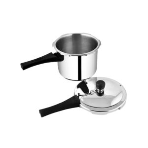 7777 Prestige Popular Stainless Steel Outer Lid Pressure Cooker, 3 Litres, Silver