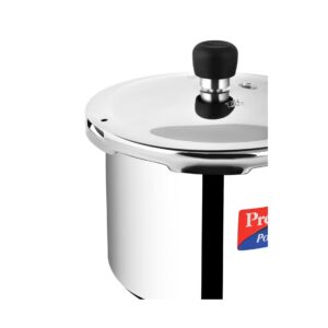 777777 Prestige Popular Stainless Steel Outer Lid Pressure Cooker, 3 Litres, Silver