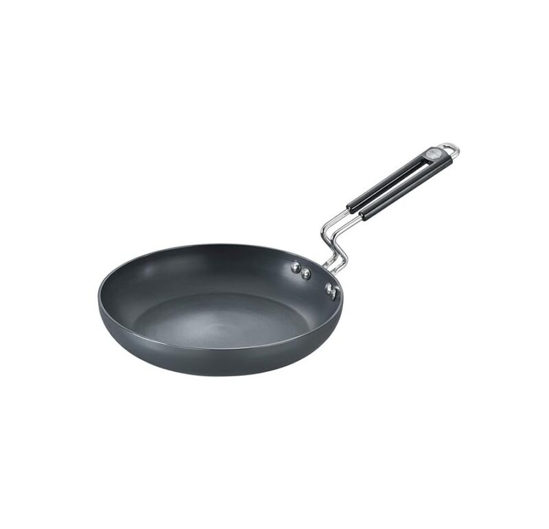 Prestige Aluminium Hard Anodised Fry Pan, 20cm (Black)