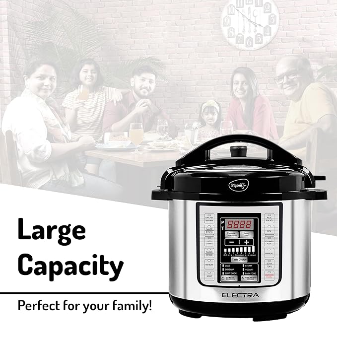 Pigeon By Stovekraft Electra Smart 3 Litre Electric Pressure Cooker with Digital Display