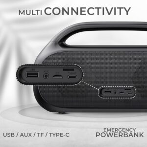 81qAjpVReeL._SL1500_ iGear Grape Portable Wireless Speaker with 70W Output, with Wireless Rechargeable MIC