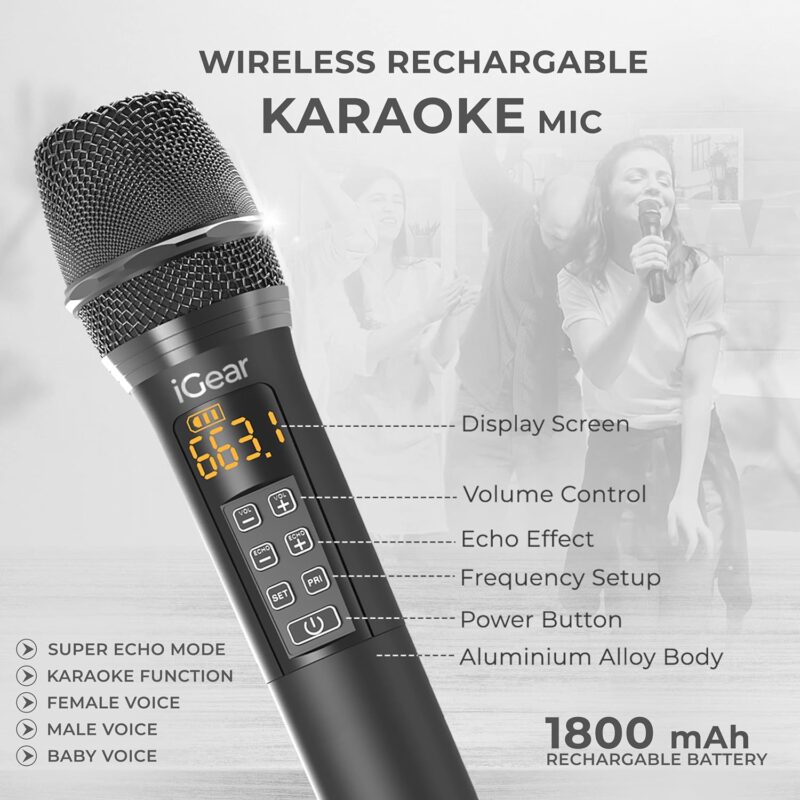 81rBO054V0L._SL1500_ iGear Grape Portable Wireless Speaker with 70W Output, with Wireless Rechargeable MIC