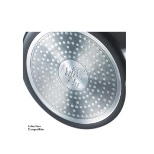 Prestige Aluminium Hard Anodised Fry Pan, 20cm (Black)