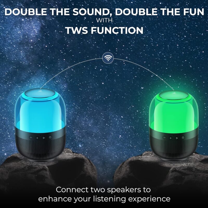 91zuTFnoHTL._SL1500_ iGear Galaxy 10W Bluetooth Speaker with 360 Degree Surround Sound & Bass Radiator