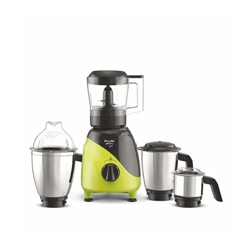 MG-AAA Preethi Peppy Pro MG 247, 750 Watts, 4 Jars with Unique Rapid 10 Chopping Jar(Green/Black)