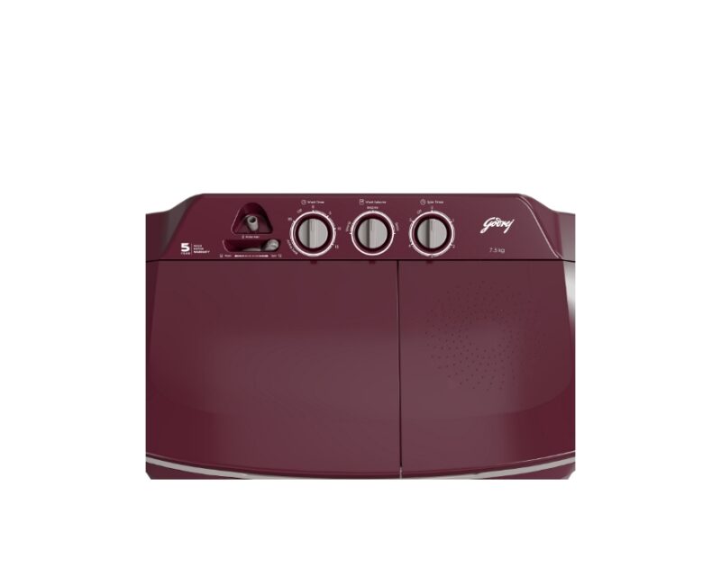 WSEDGECLS7550PRAMNRDControlPanel01_01104916 GODREJ SEMI AUTOMATIC WASHING MACHINES WSEDGE CLS 75 5.0 PRA MNRD(SD00489)7.5 KG