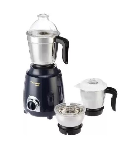 Butterfly Pestle 3 Jar 750 Mixer Grinder (3 Jars, Ink Blue)