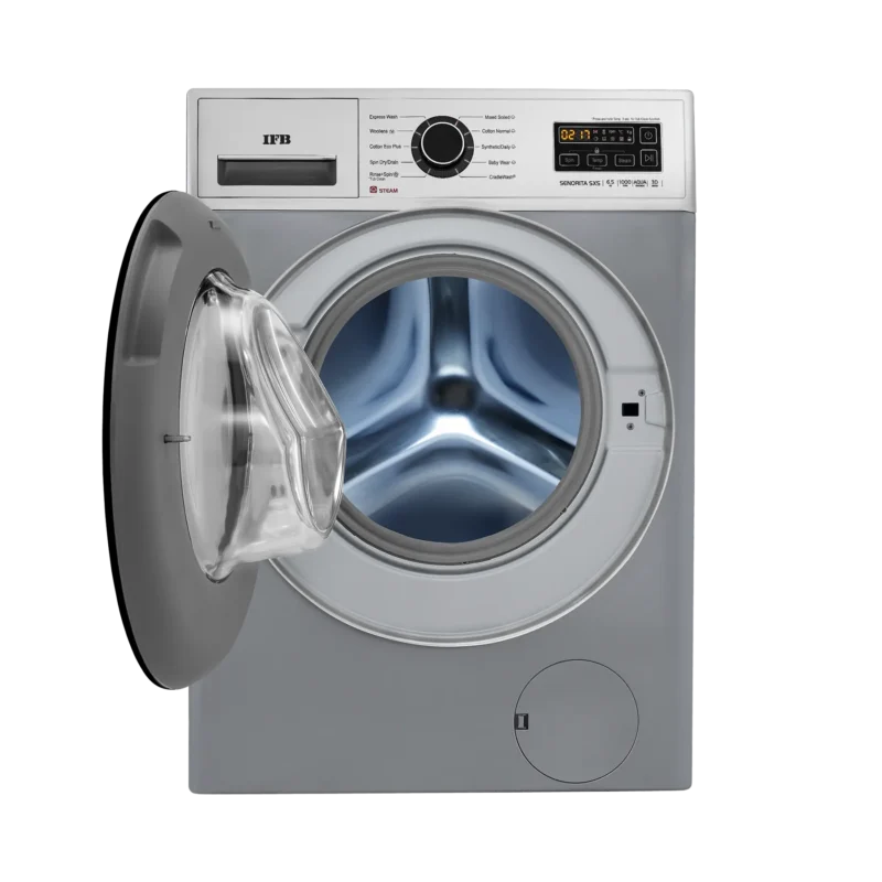 senorita_sxs_6.5kg_front_load_do_1 IFB Senorita SXS 6510 Front Load Washing Machine 6.5 kg | 1000 rpm | Silver