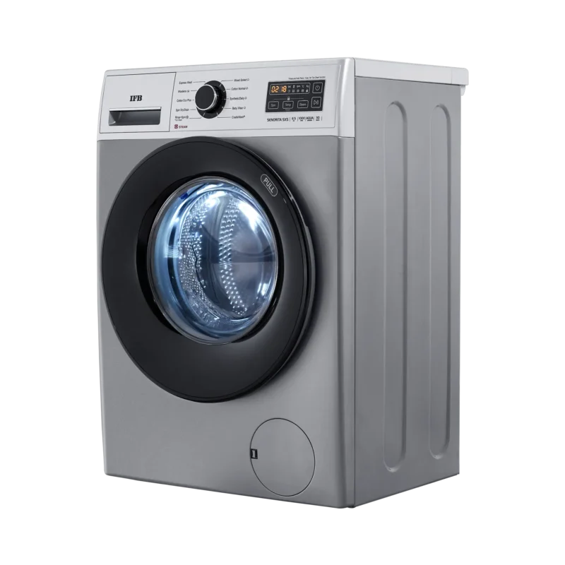 senorita_sxs_6.5kg_front_load_lv_1 IFB Senorita SXS 6510 Front Load Washing Machine 6.5 kg | 1000 rpm | Silver