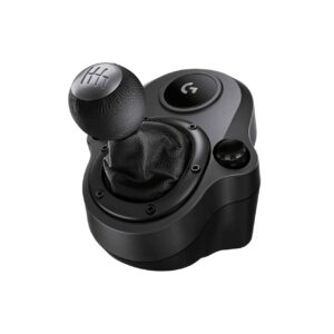 zebronics Logitech G Driving Force Racing Wheels Shifter for G29, G920 & G923, 6 Speed, Push Down Reverse Gear, Steel and Leather Construction - Black