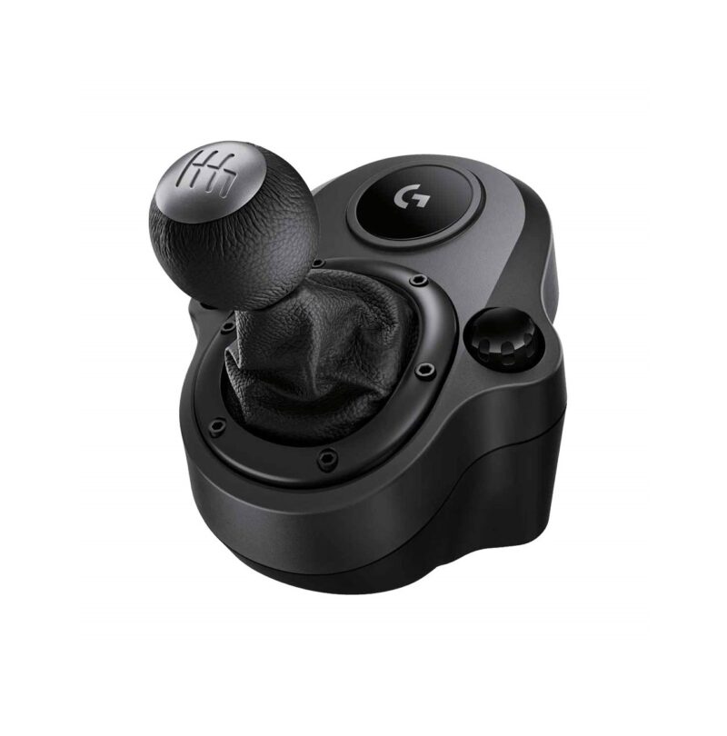 zebronics Logitech G Driving Force Racing Wheels Shifter for G29, G920 & G923, 6 Speed, Push Down Reverse Gear, Steel and Leather Construction - Black